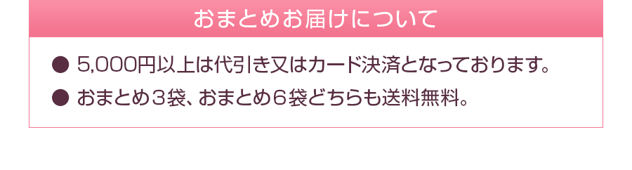 おまとめお届けについて